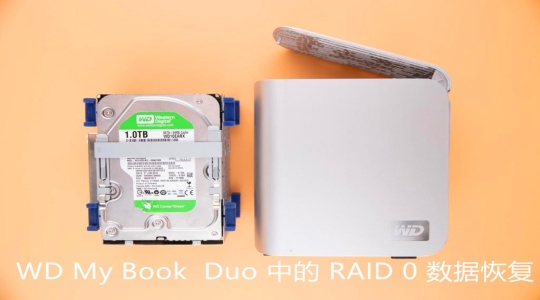 WD My Book  Duo 中的 RAID 0 陣列數據恢復