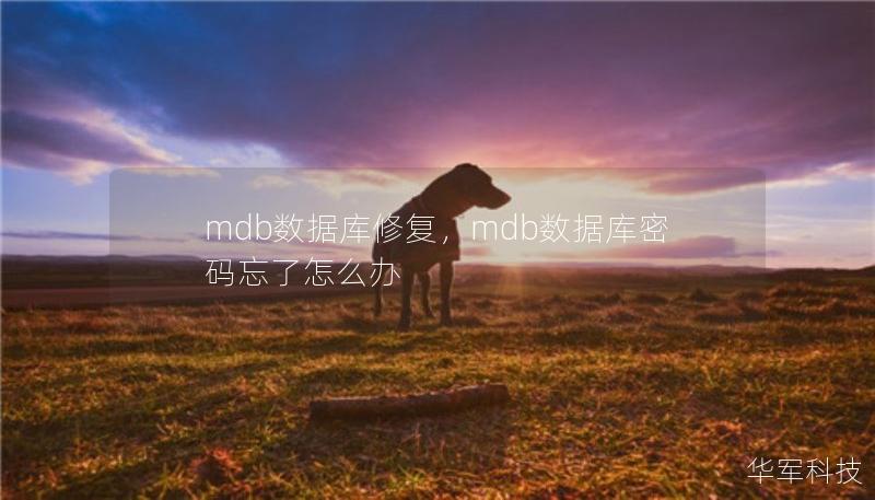 mdb數(shù)據(jù)庫修復(fù)，mdb數(shù)據(jù)庫密碼忘了怎么辦