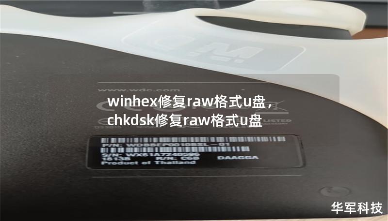 winhex修復raw格式u盤，chkdsk修復raw格式u盤