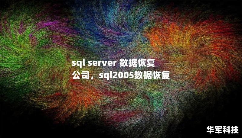 sql server 數據恢復 公司，sql2005數據恢復