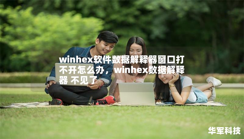 winhex軟件數據解釋器窗口打不開怎么辦，winhex數據解釋器 不見了