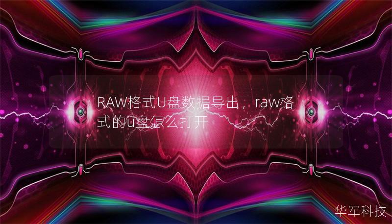 RAW格式U盤數據導出，raw格式的u盤怎么打開