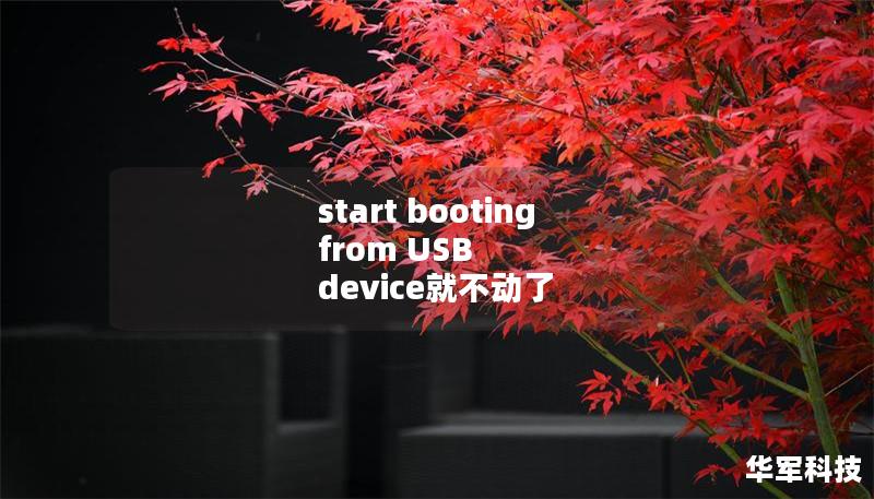 start booting from USB device就不動了