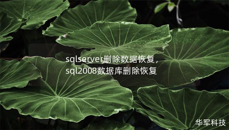 sqlserver刪除數(shù)據(jù)恢復(fù)，sql2008數(shù)據(jù)庫(kù)刪除恢復(fù)