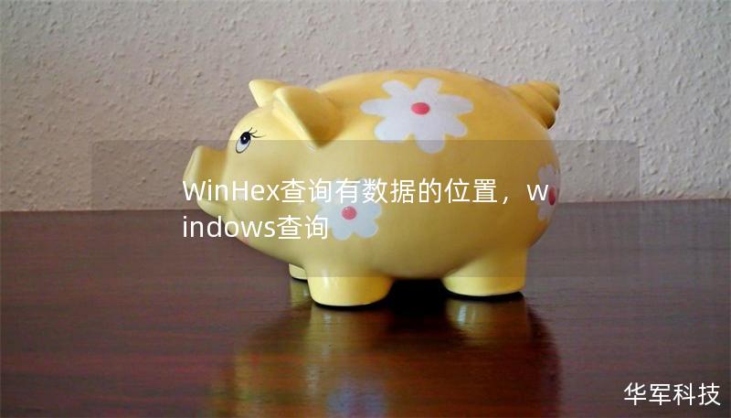 WinHex查詢有數據的位置，windows查詢